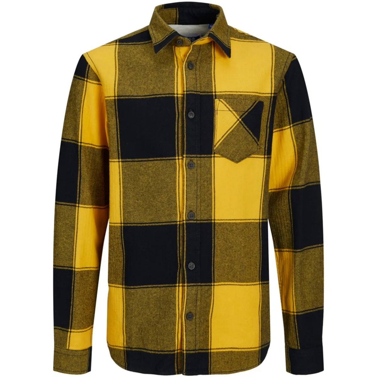 12216426 JOROWEN CHECK COMFORT SHIRT LS JNR GOLDEN ROD