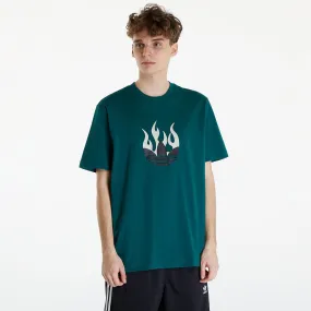 adidas Originals Flames Logo Tee Collegiate Green