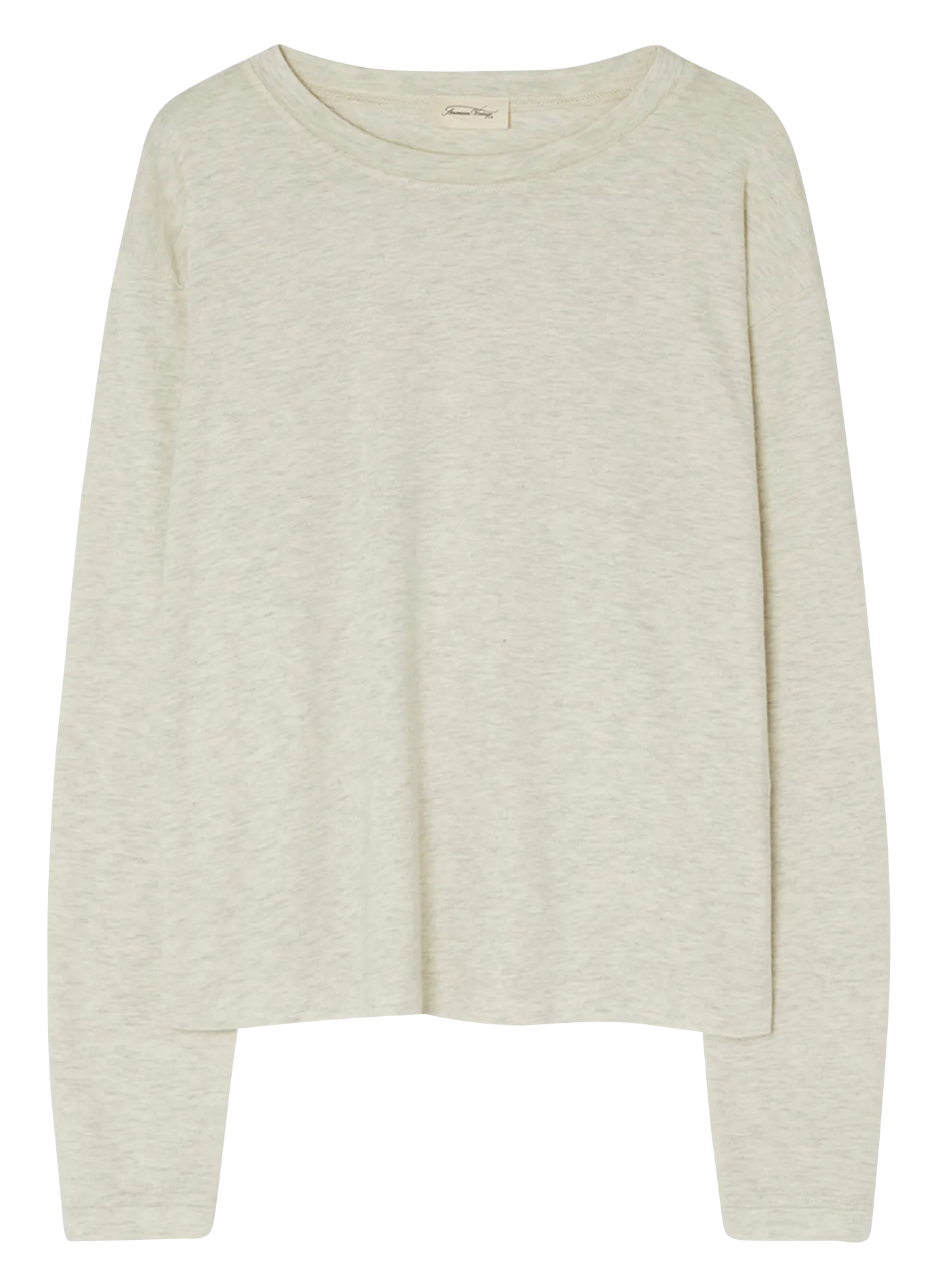 AMERICAN VINTAGE YPAWOOD - Jersey de mezcla de algodón con cuello redondo en gris