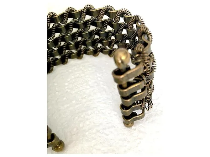 Autre Marque Brazalete articulado 5 FILAS DE METAL DE BRONCE SAHARA 
