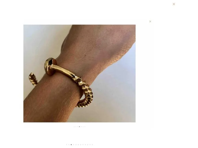 Autre Marque Brazalete de tornillo Dorado 