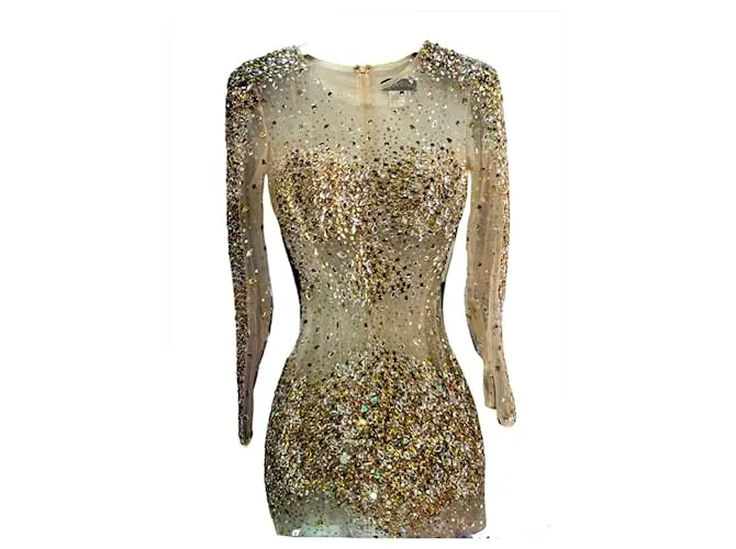 Autre Marque pequeño vestido Dorado 