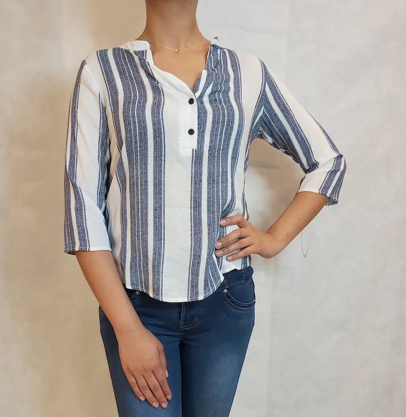 BLUSA MANGA MEDIA PARA DAMA L2942