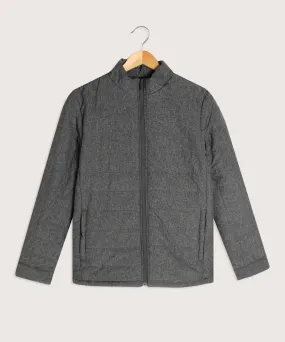 Chaqueta Acolchada Con Tejido Preteñido-