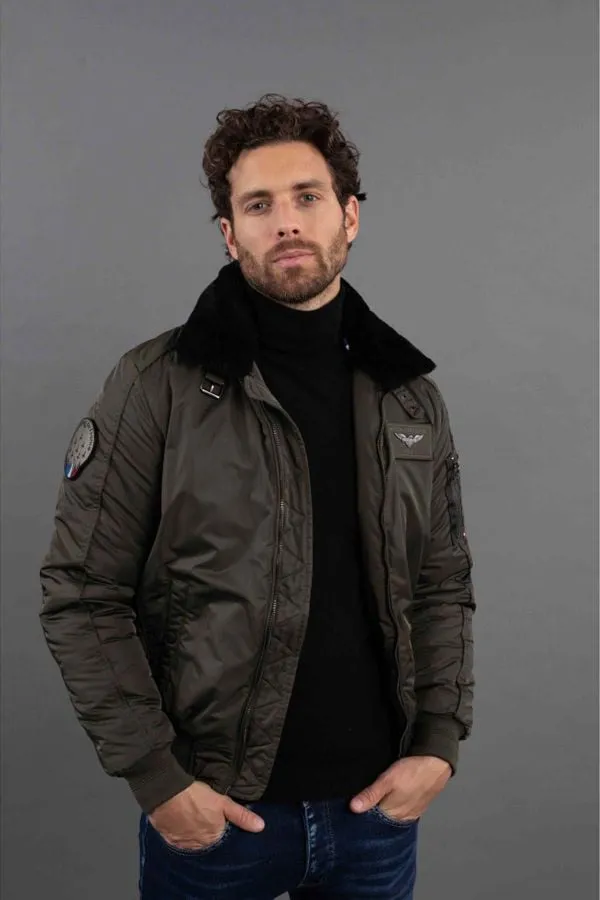 Chaqueta Hombre Patrouille De France Hurrican Fighter Khaki