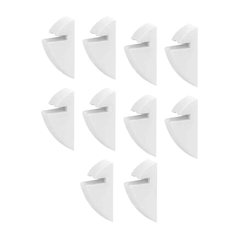 Clips Para Repisa Cristal 6mm Attika 40001609 Bco 5 pares