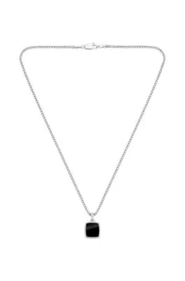 Collar de cadena con colgante reversible