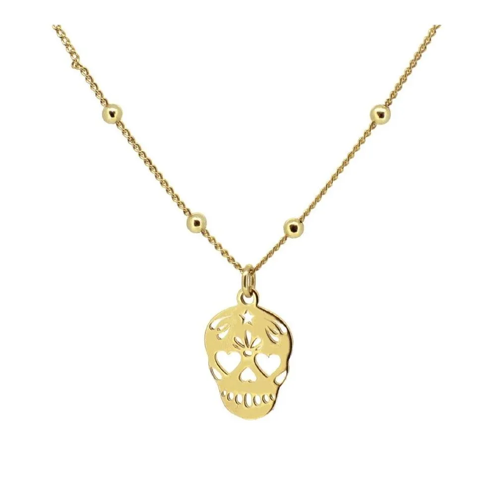 Collar en plata de ley Calaca Gold