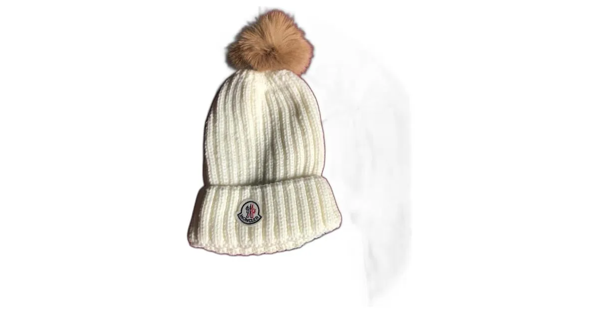 Gorro Moncler Blanco roto 