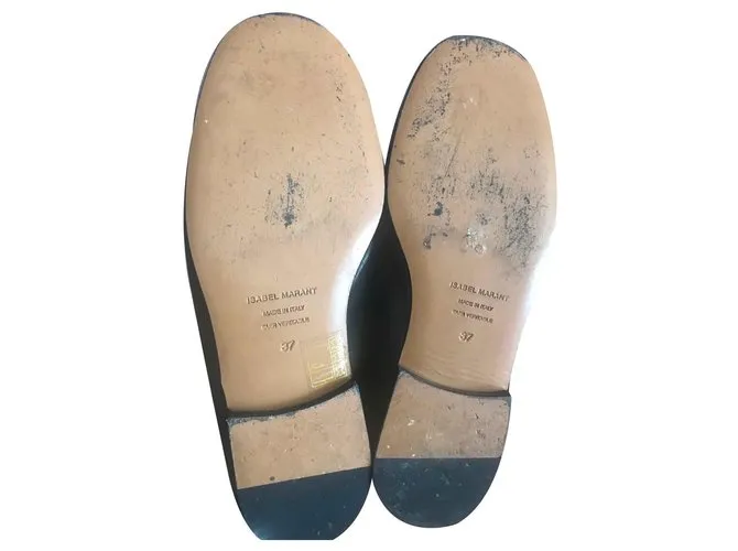 Isabel Marant bailarinas Negro Plata 