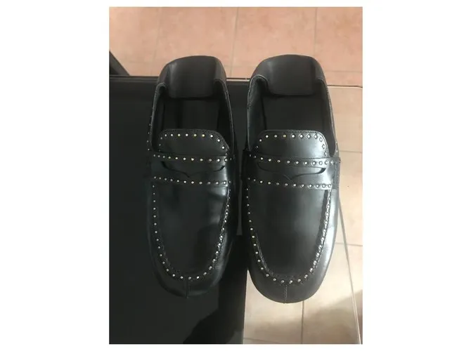 Isabel Marant bailarinas Negro Plata 