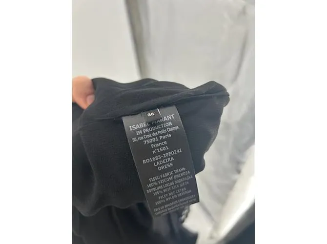 ISABEL MARANT Vestidos T.fr 36 Viscosa Negro 