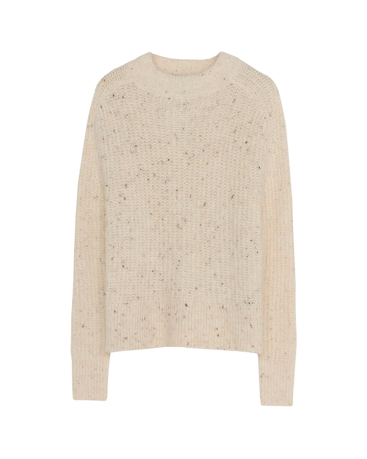 Jersey grueso tweed cuello perkins