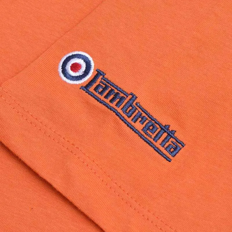 Lambretta Festival Hombre Camiseta SS1014-NARANJA BUNRT