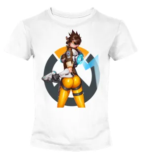 Overwatch Tracer Camiseta cuello redondo Mujer