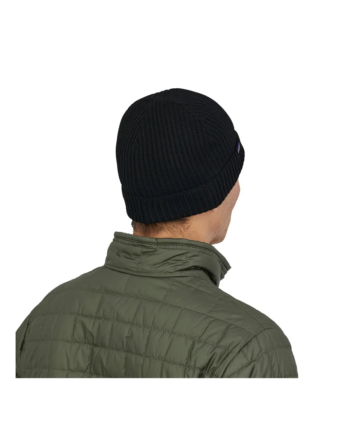 PATAGONIA FISHERSMANS ROLLED BEANIE BLACK
