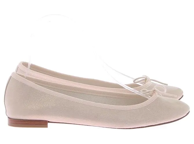REPETTO Bailarinas T.EU 37.5 Cuero Beige 