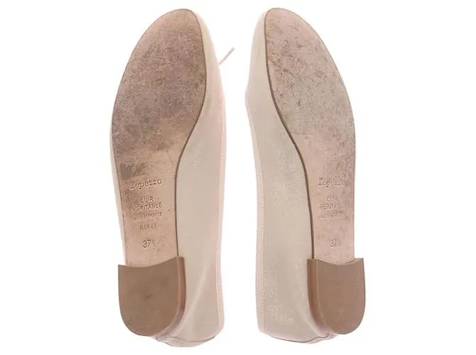 REPETTO Bailarinas T.EU 37.5 Cuero Beige 
