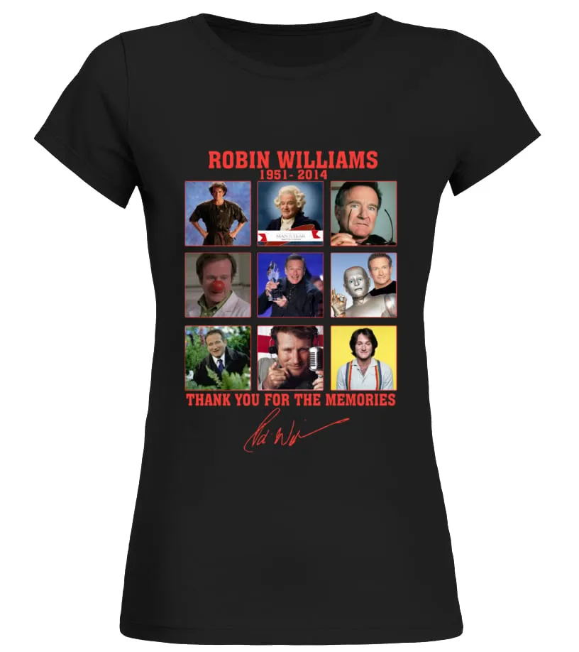 ROBIN WILLIAMS 1951-2014 Camiseta cuello redondo Mujer