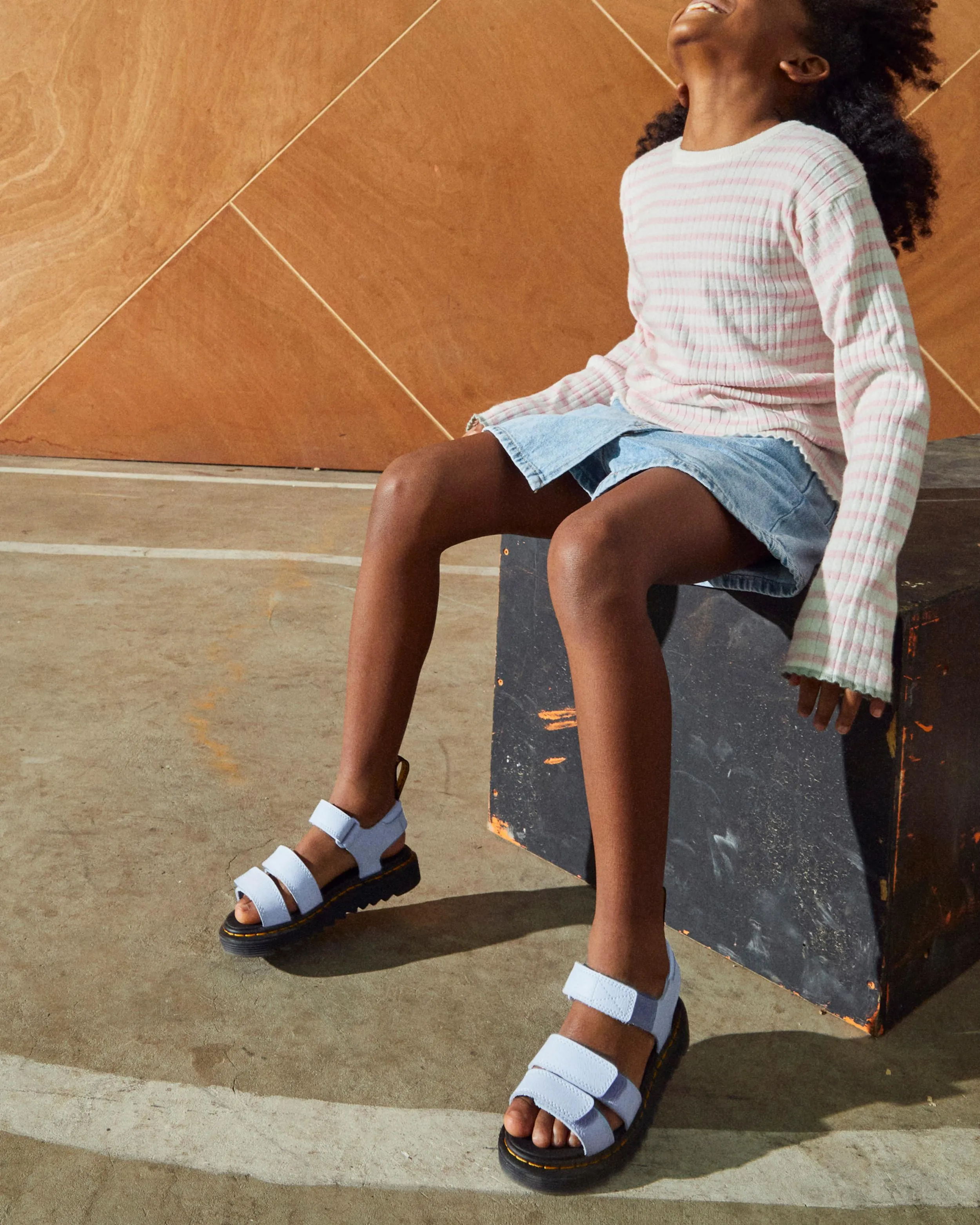 Sandalias Klaire para junior de piel Athena con tiras
