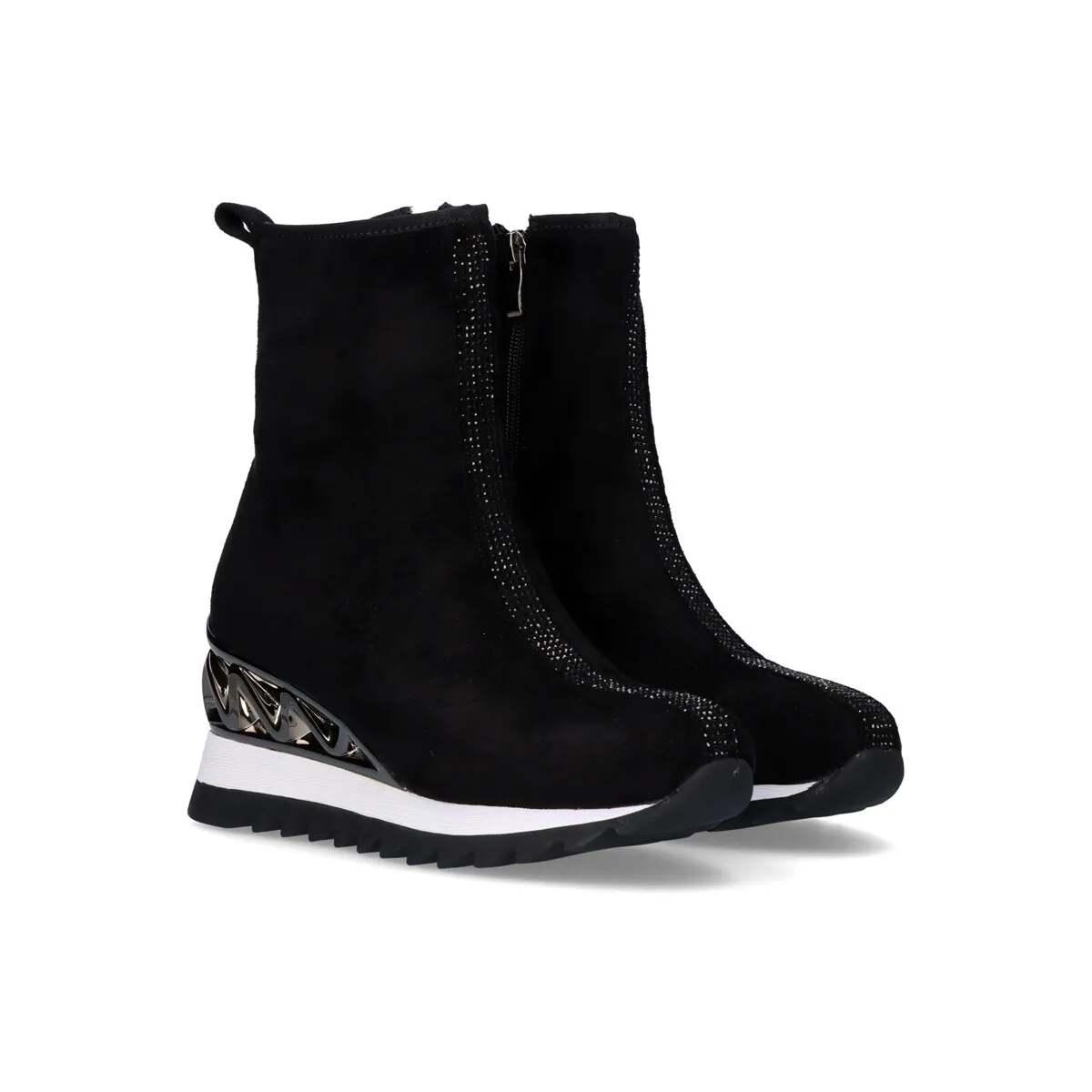 SNEAKER BOTIN CALCETIN BLACK Y2327-N614