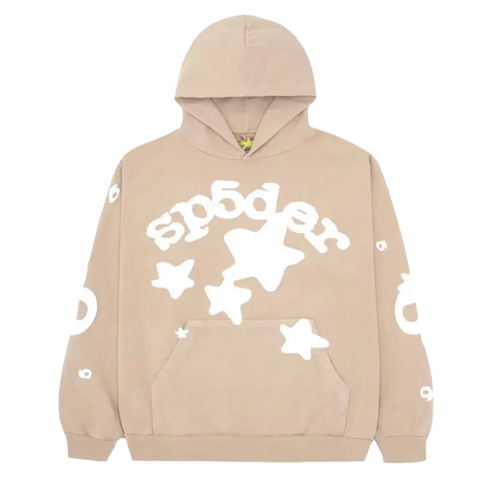 Sp5der Beluga Hoodie Sand