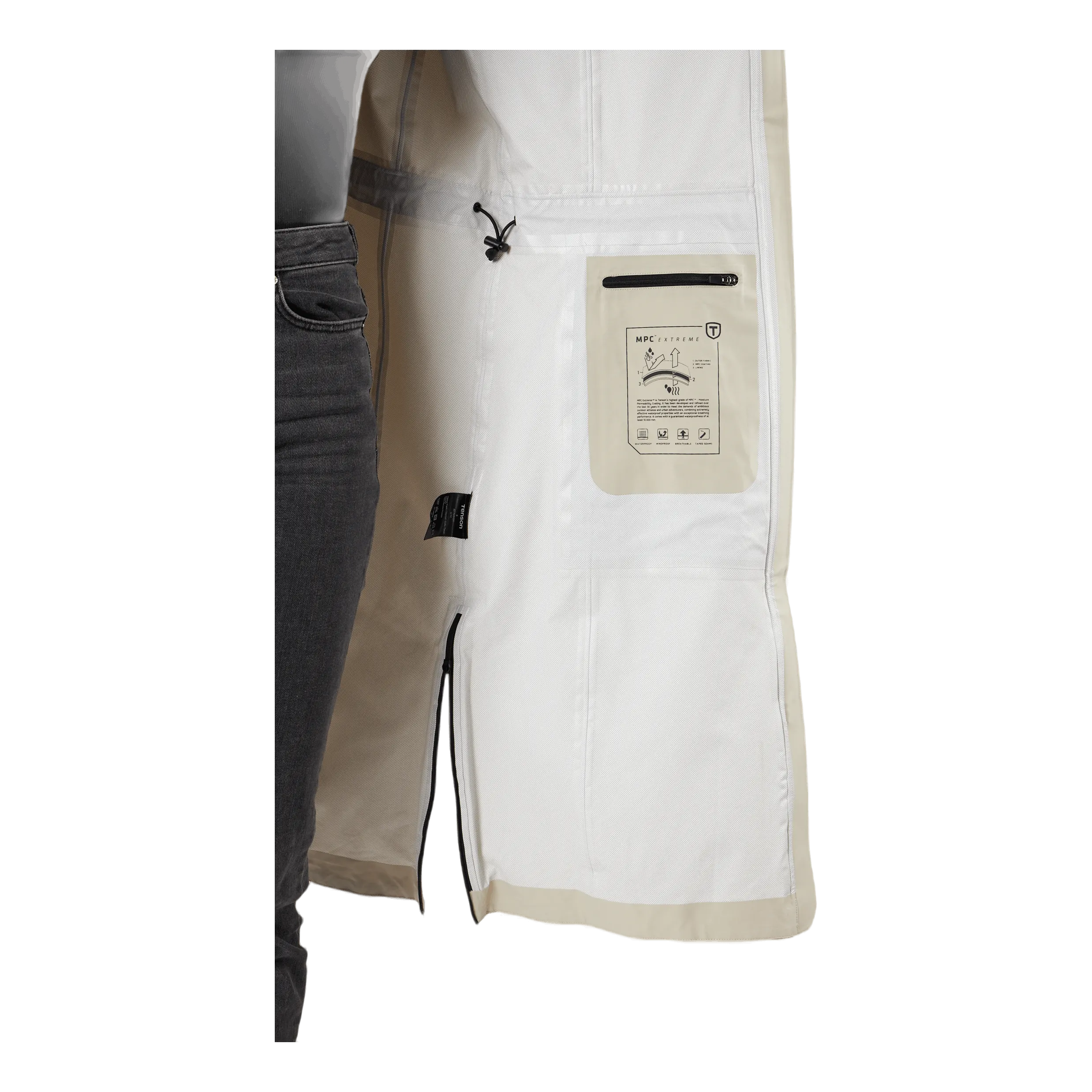 Tenson Maxi Parka W Jackets Light Beige