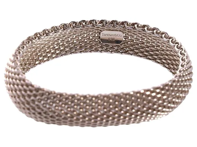 Tiffany & Co TIFFANY Y COMPAÑIA. Brazalete tipo esclava Somerset Mesh en metal dorado 